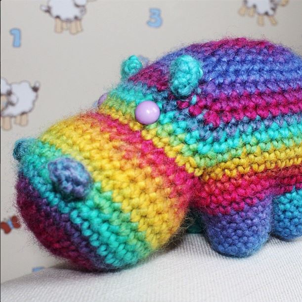 Rainbow hippo