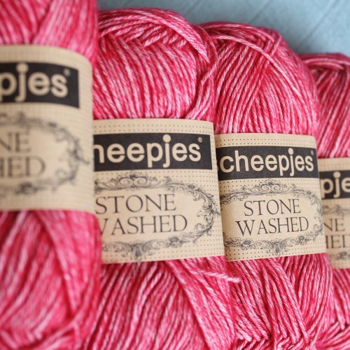 Scheepjes Stone Washed in Red Jasper #scheepjes #scheepjeswol #stonewashed