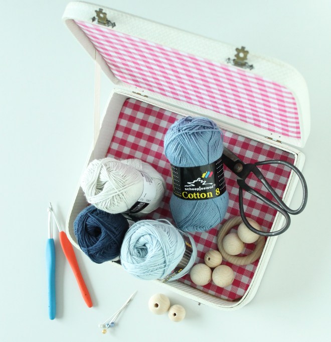 #Scheepjes #cotton8 yarn, straight into the project box.