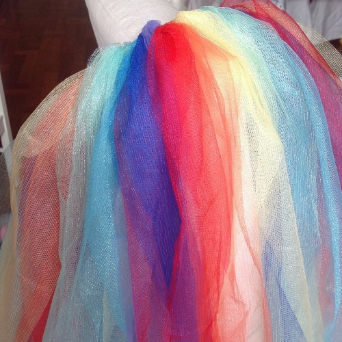 Rainbow tutu a design in progress, by MissNeriss