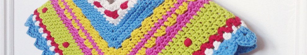 Green Gate inspired poncho made with Scheepjes Bloom