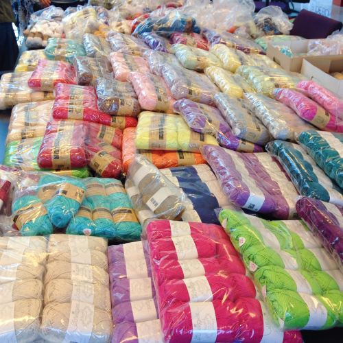 All the yarn!  I wanted to make Yarn Angels in it! At @Scheepjes HQ