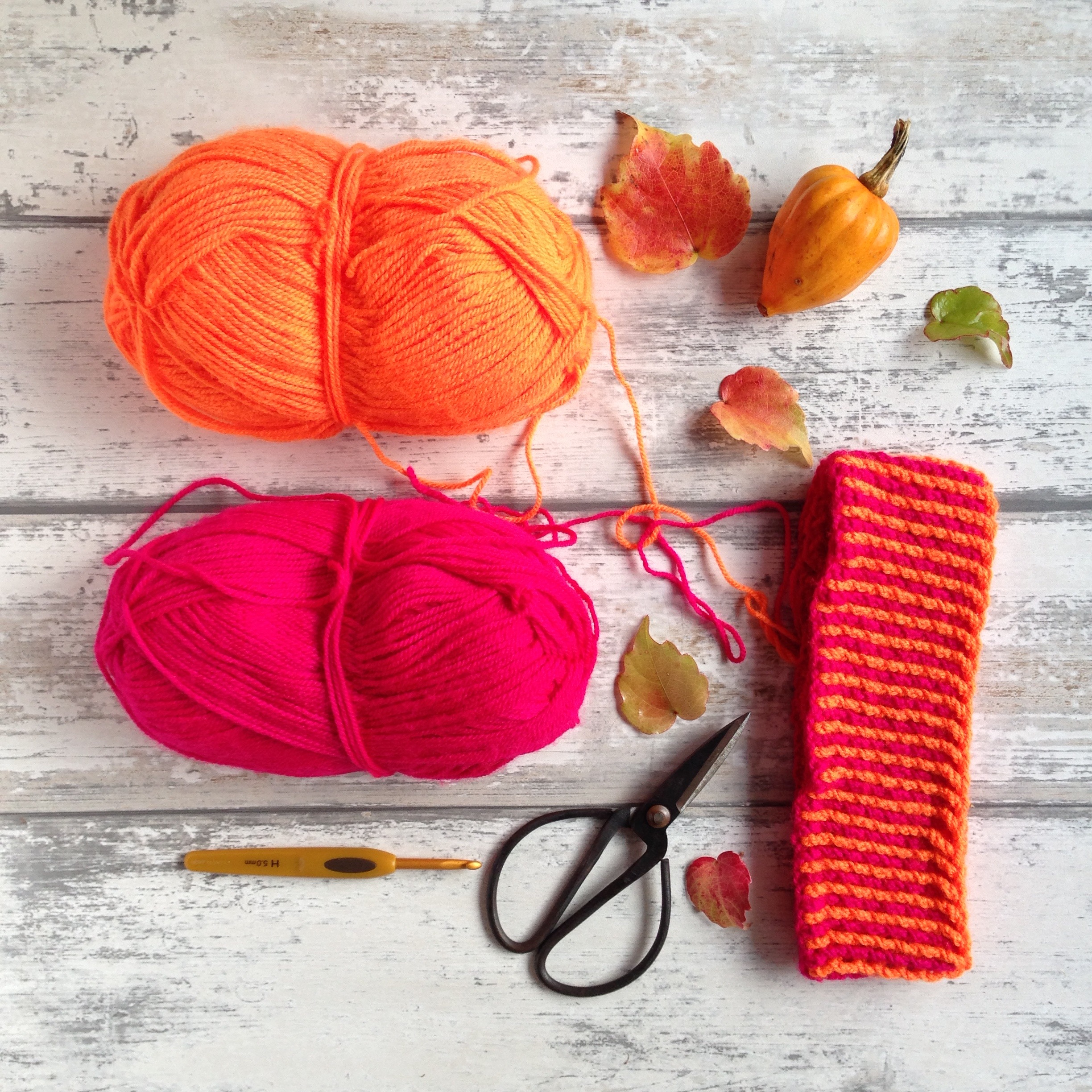 Brioche Work in Progress, using Scheepjes Colour Crafter