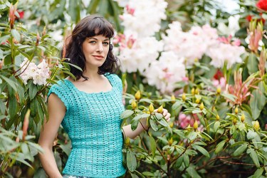 Green Agate Top by Annelies Baes. Yarn available here: http://tidd.ly/1849b2b8