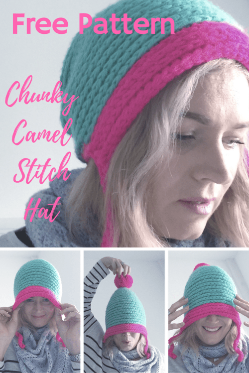 Chunky Camel Stitch Hat Free pattern by @missneriss. Yarn: Scheepjes Colour Crafter, available from Wool Warehouse: http://shareasale.com/r.cfm?b=819303&m=63378&u=1168367&afftrack=cc&urllink=www%2Ewoolwarehouse%2Eco%2Euk%2Fyarn%2Fscheepjes-colour-crafter-all-colours&lplid=mkDktw%2BCcC9XnK7MrBr8Pw%3D%3D