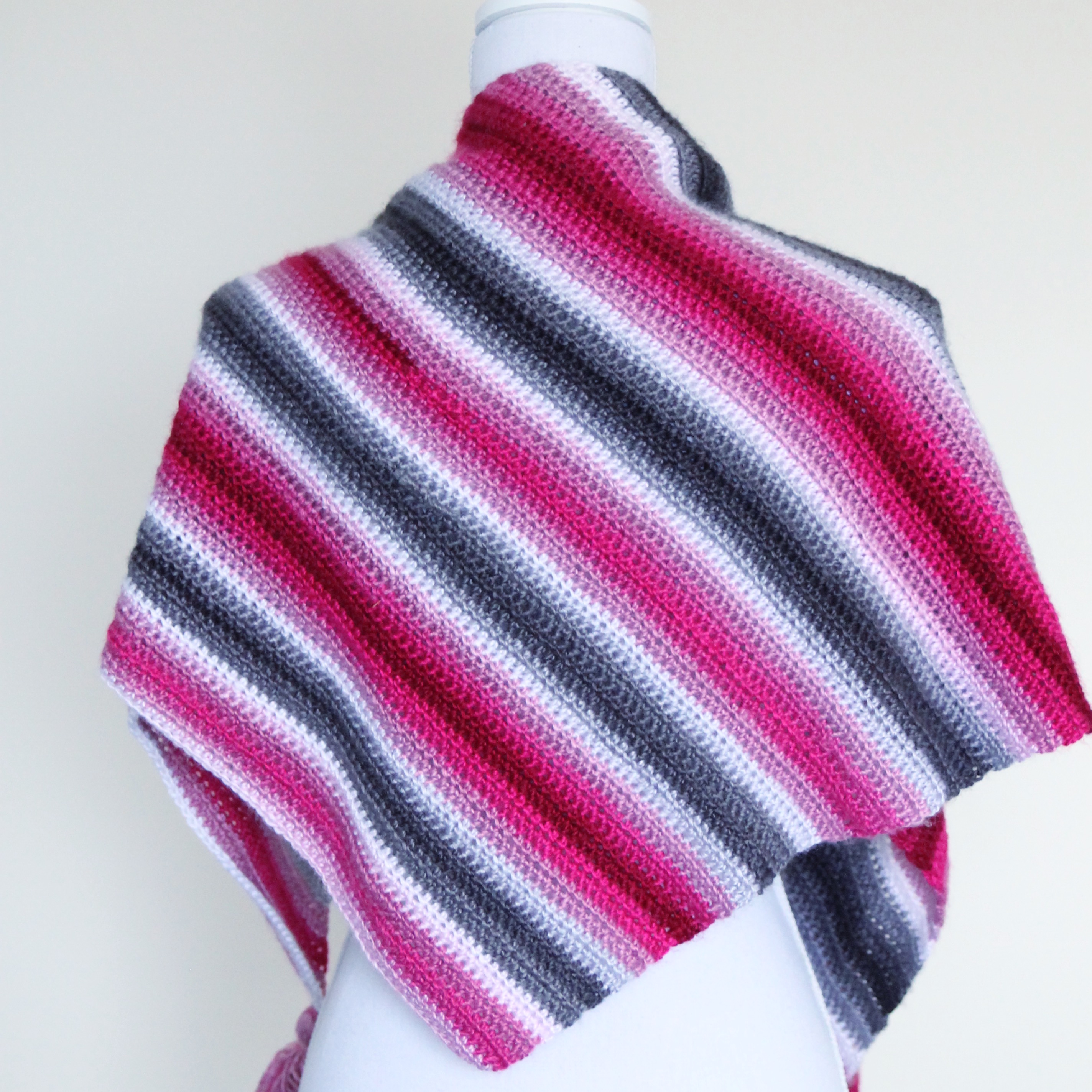 Cherry Blossom shawl, free crochet pattern