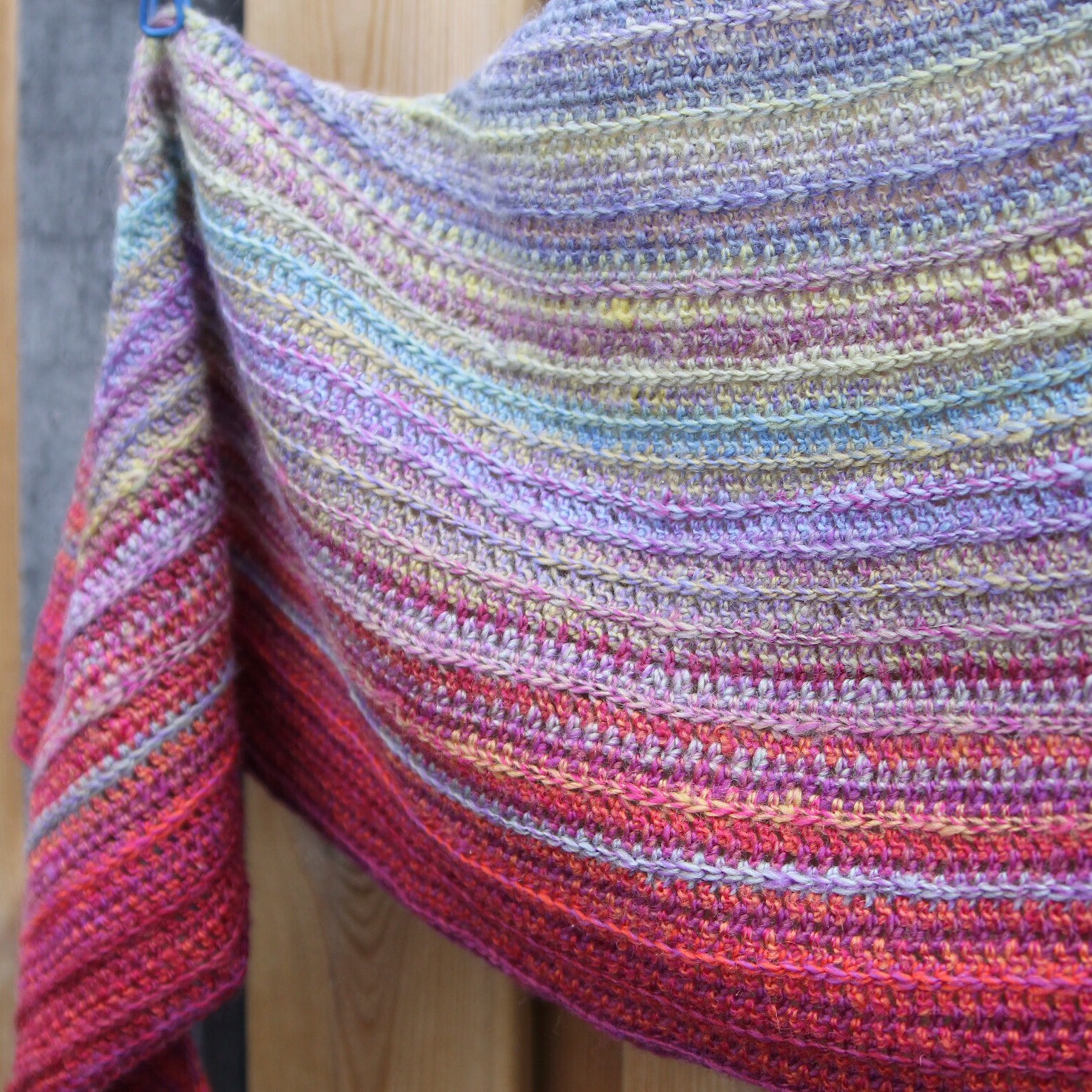 Our Tribe My Tribe (fade) shawl by Nerissa Muijs