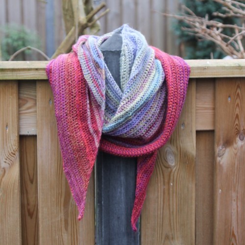 Our Tribe My Tribe (fade) shawl by Nerissa Muijs