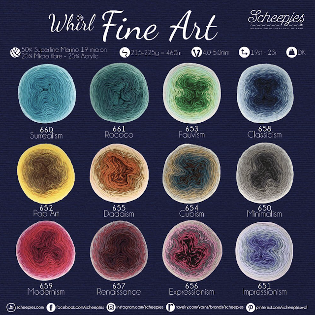 whirl fine art shade card