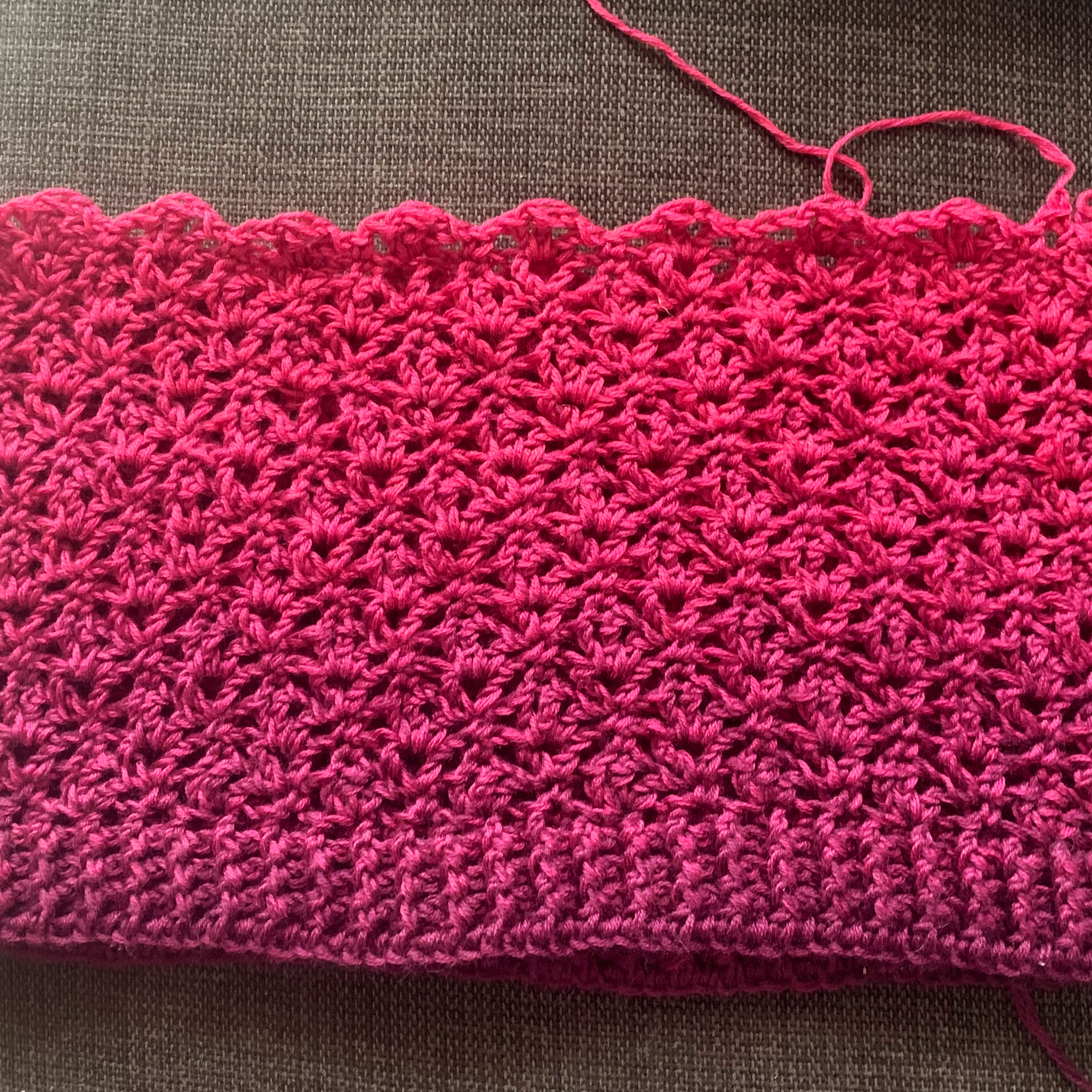 whirl fine art cowl WIP