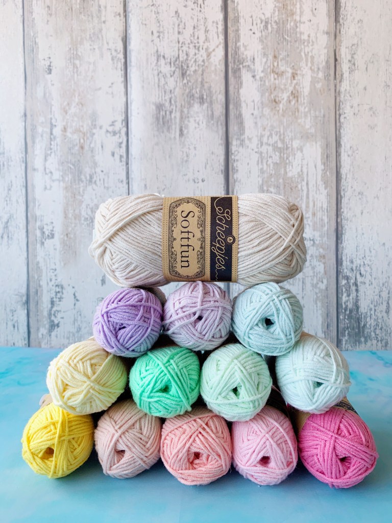 close up of yarn balls