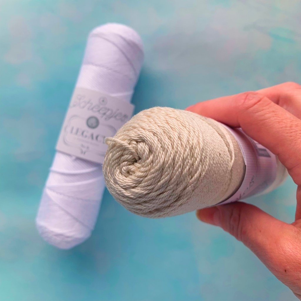 close up of legacy yarn